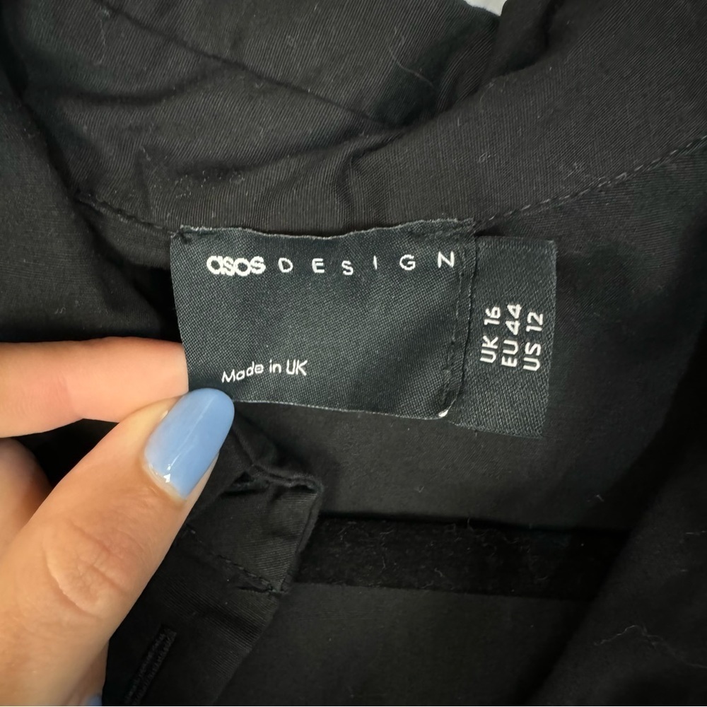 Asos black babydoll midi dress - Picture 3 of 3